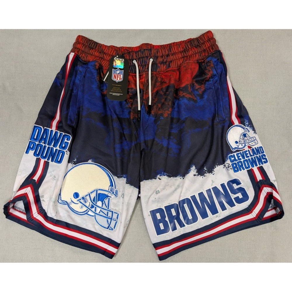 Cleveland Browns Shorts Mens 3XL Pro Standard Luxury Training NFL Athletic Patch